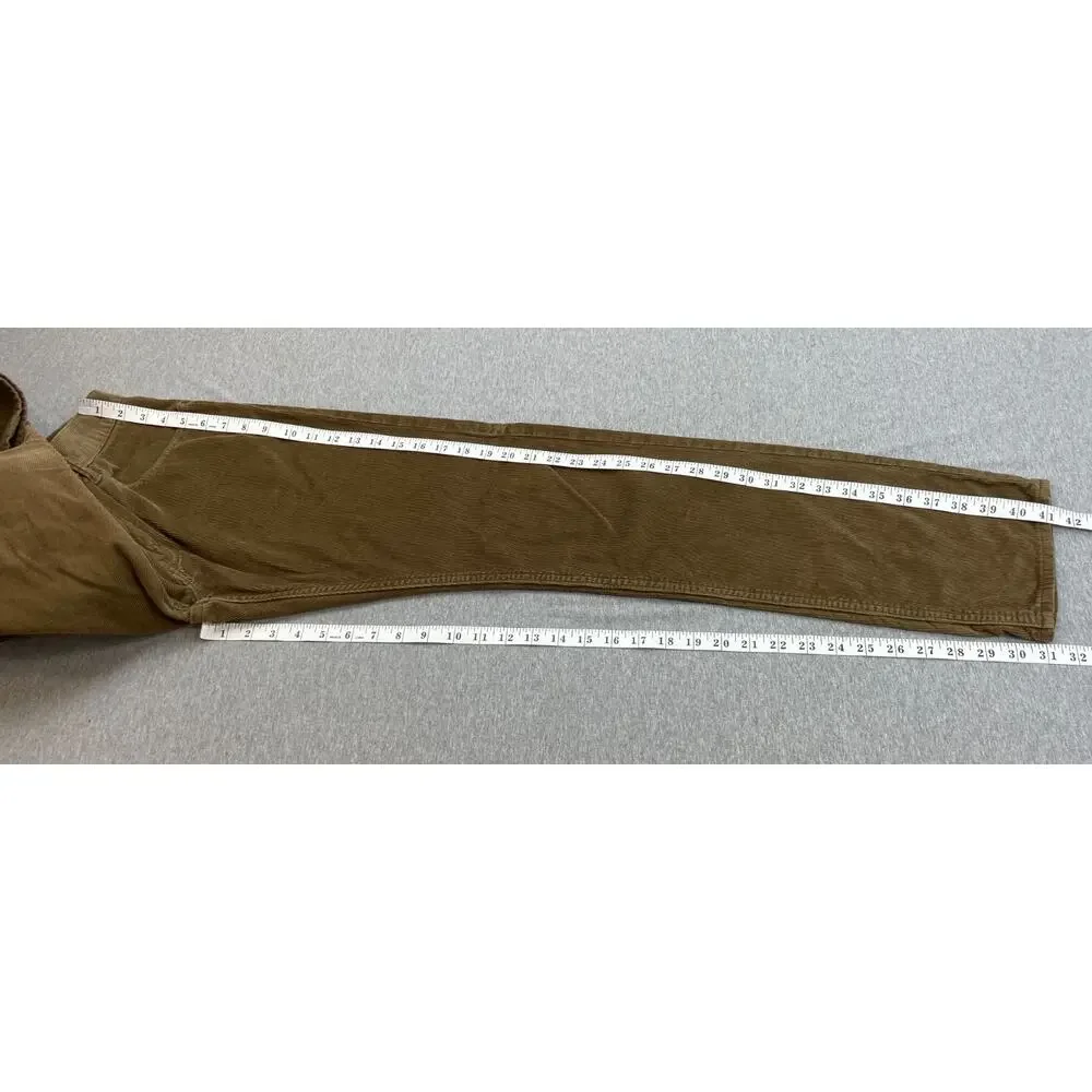 Banana Republic Pants Mens 31 x 32 Brown 100% Pima Cotton Corduroy Slim Straight